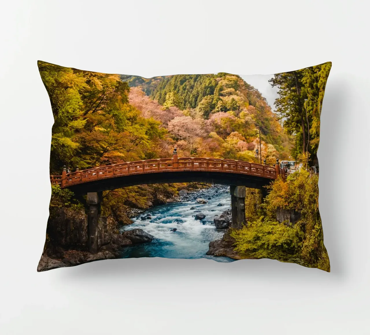 Autunno in Giappone cuscino da Marcel Bisig