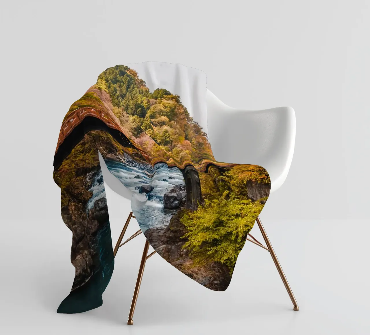 Autunno in Giappone coperta in pile da Marcel Bisig