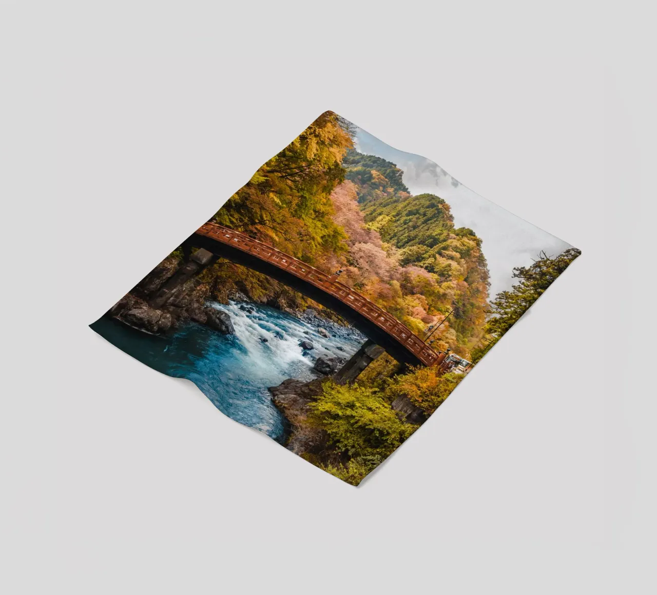 Autunno in Giappone coperta in pile da Marcel Bisig
