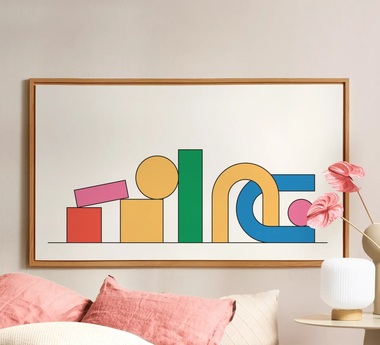 Geometric Stack Abstract forex plate by Studio Fun Boy