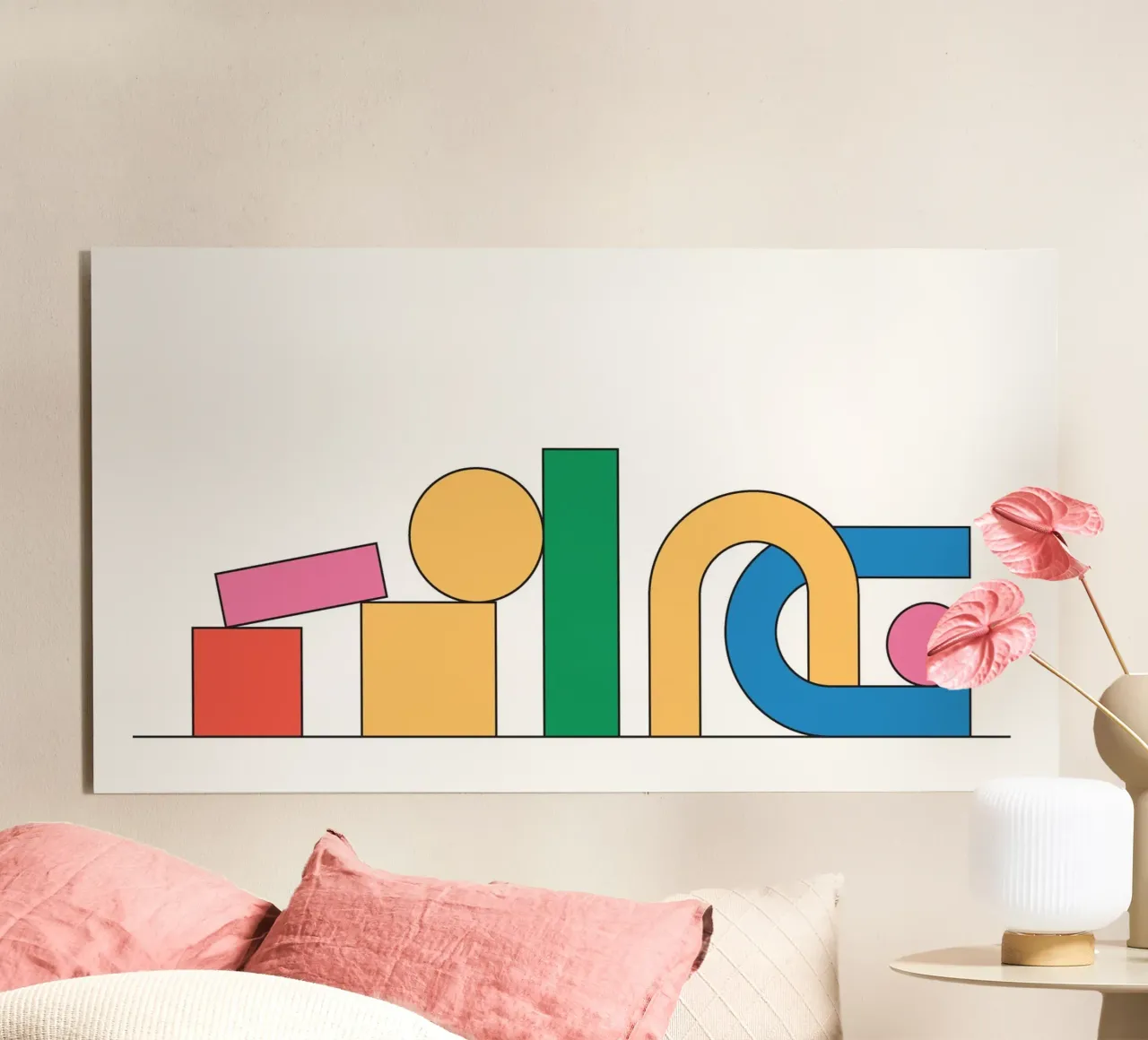 Geometric Stack Abstract forex plate by Studio Fun Boy