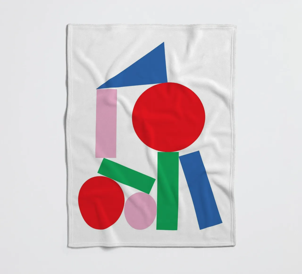 Geometric Stack Stable fleece blanket by Studio Fun Boy