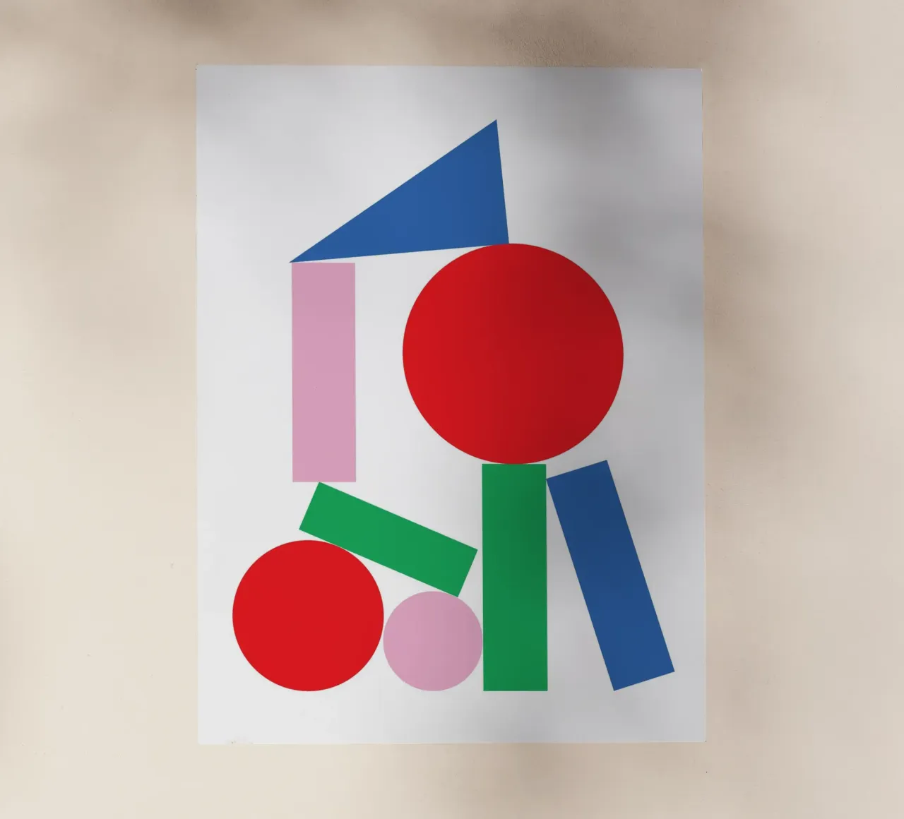 Geometrische Stapel Stal backlit folie van Studio Fun Boy