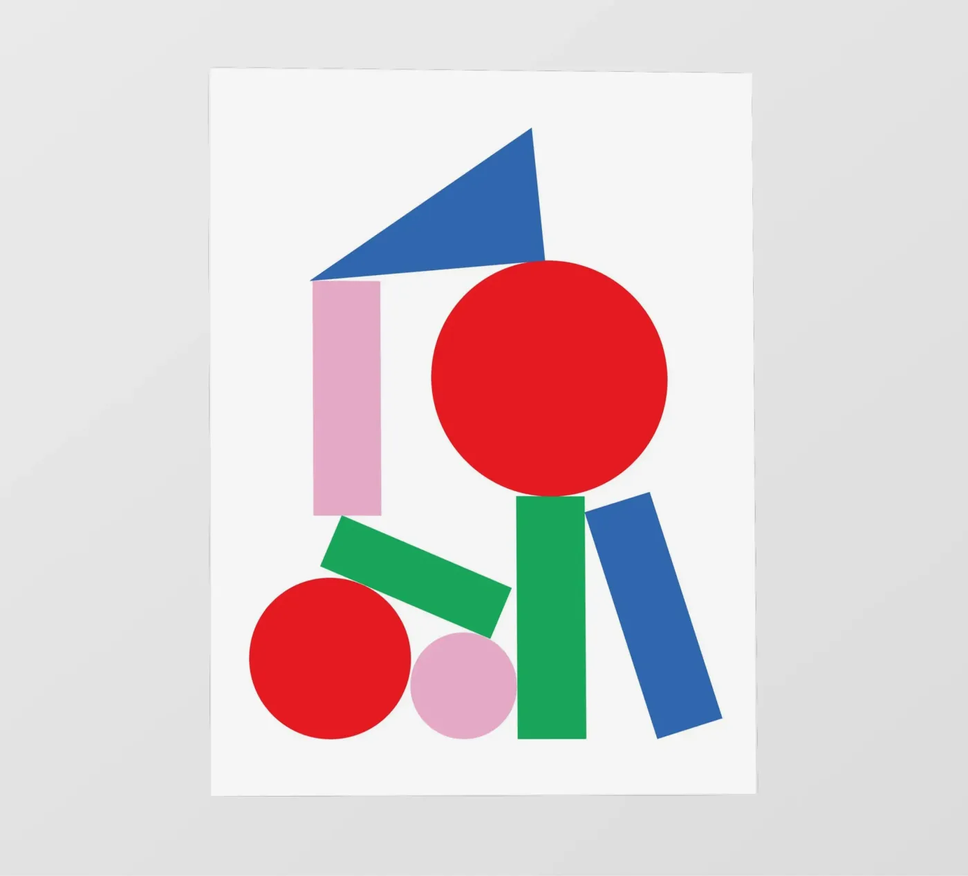 Geometrische Stapel Stal backlit folie van Studio Fun Boy