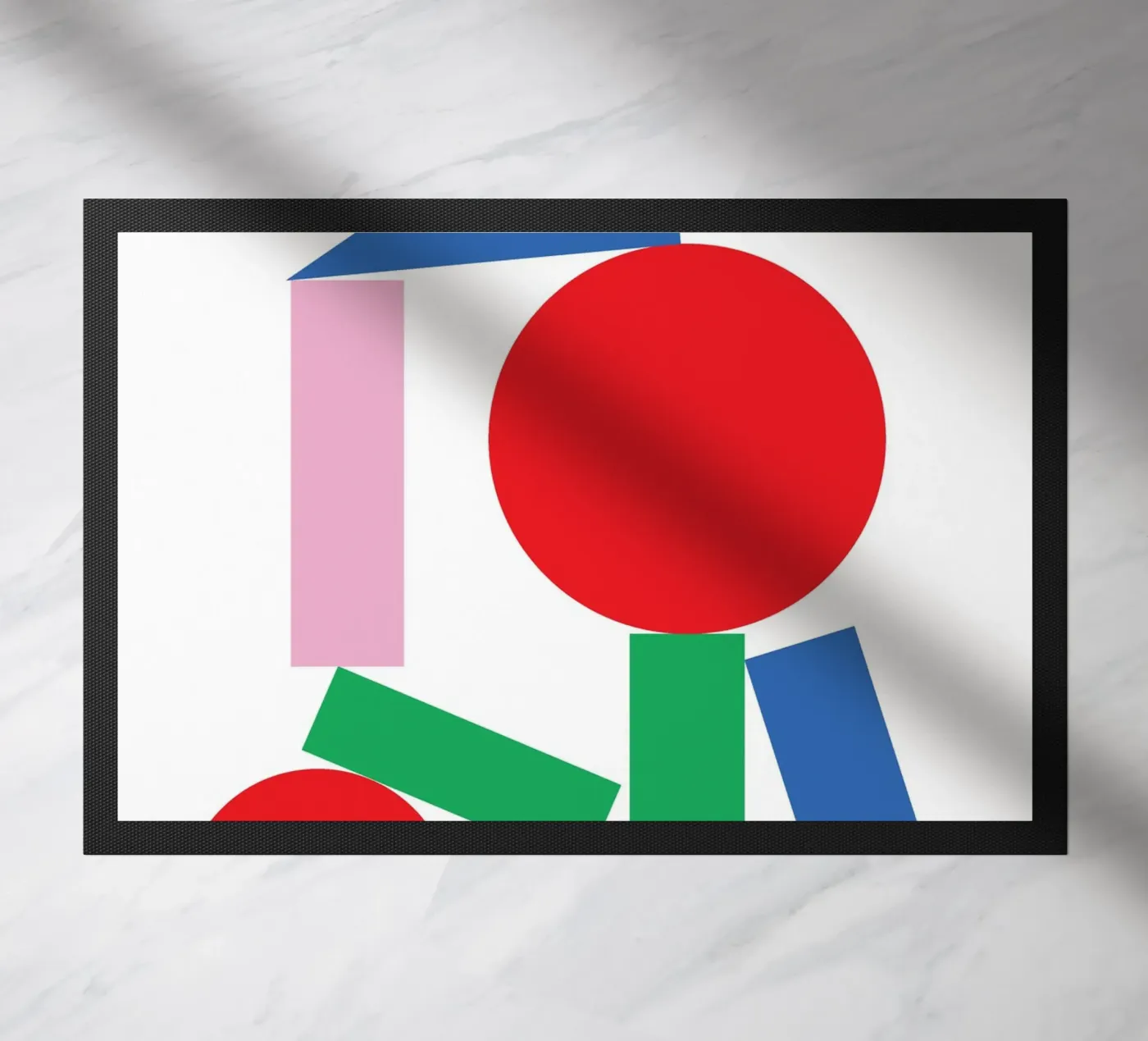 Geometric Stack Stable doormat by Studio Fun Boy