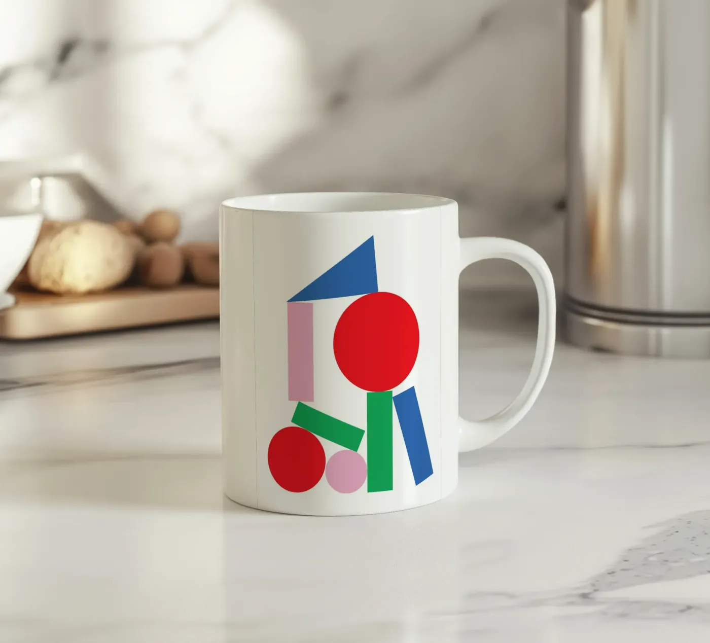 Geometric Stack Stable ceramic mug by Studio Fun Boy