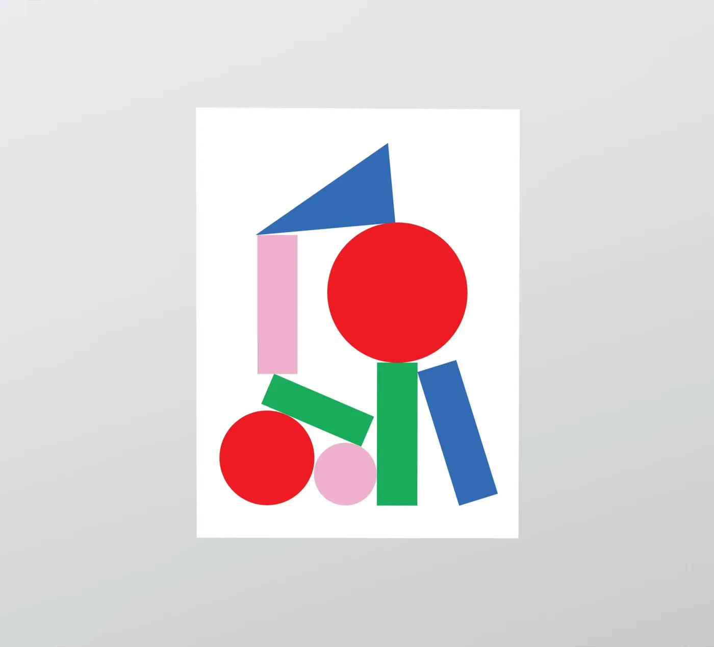 Geometrischer Stapelstabil Sticker von Studio Fun Boy