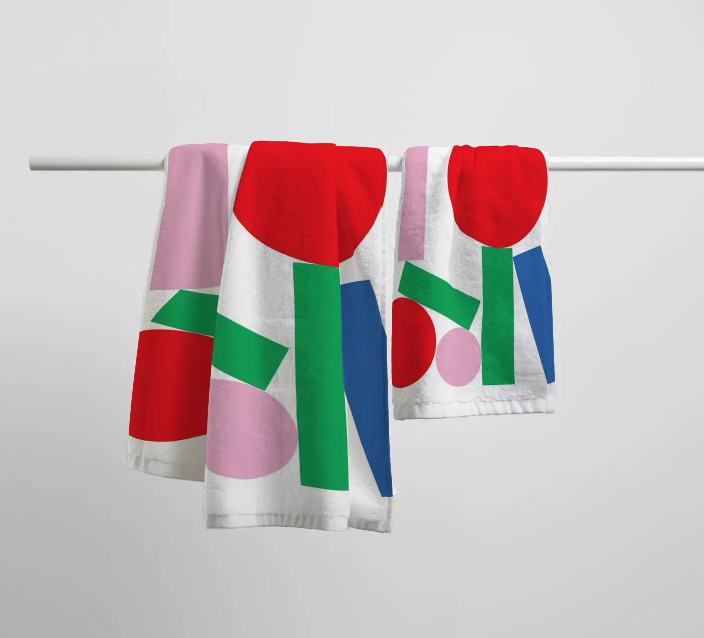 Geometric Stack Stable badhanddoek van Studio Fun Boy