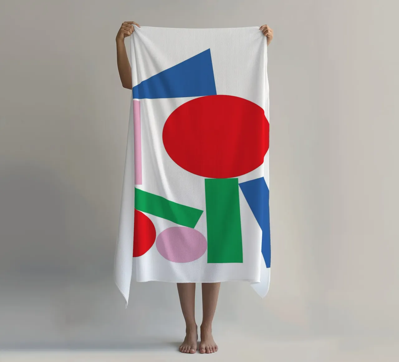 Geometric Stack Stable beach towel by Studio Fun Boy