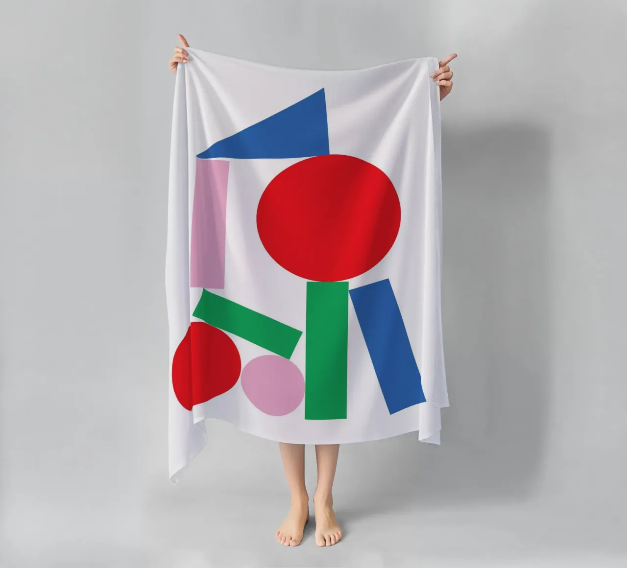 Geometric Stack Stable beach towel by Studio Fun Boy