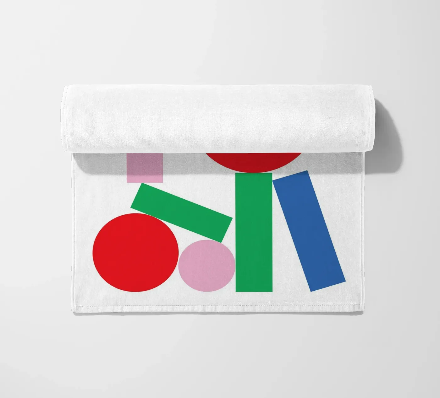 Geometrische Stapel Stal strandhanddoek van Studio Fun Boy