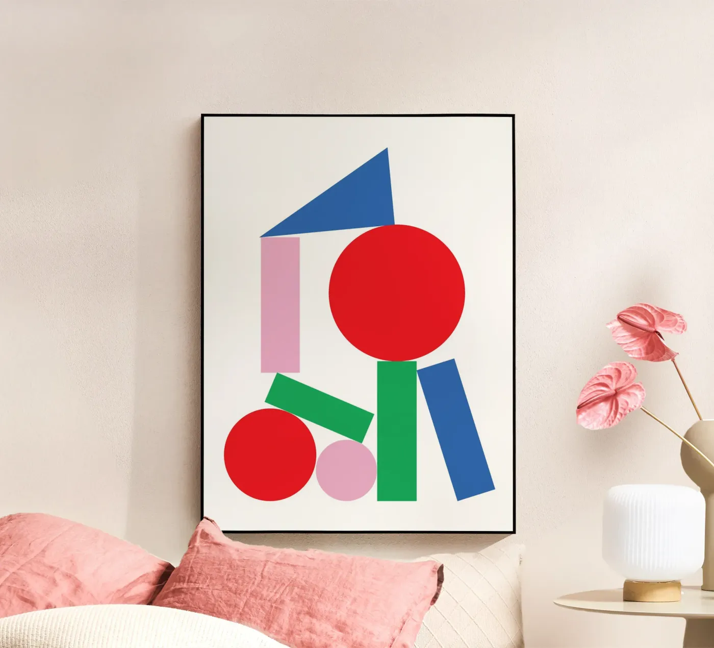 Geometrische Stapel Stal acryl van Studio Fun Boy