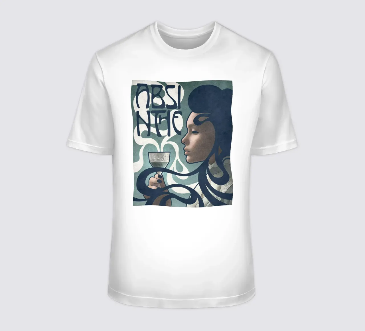 Absinthe t-shirt by Kuba Gornowicz