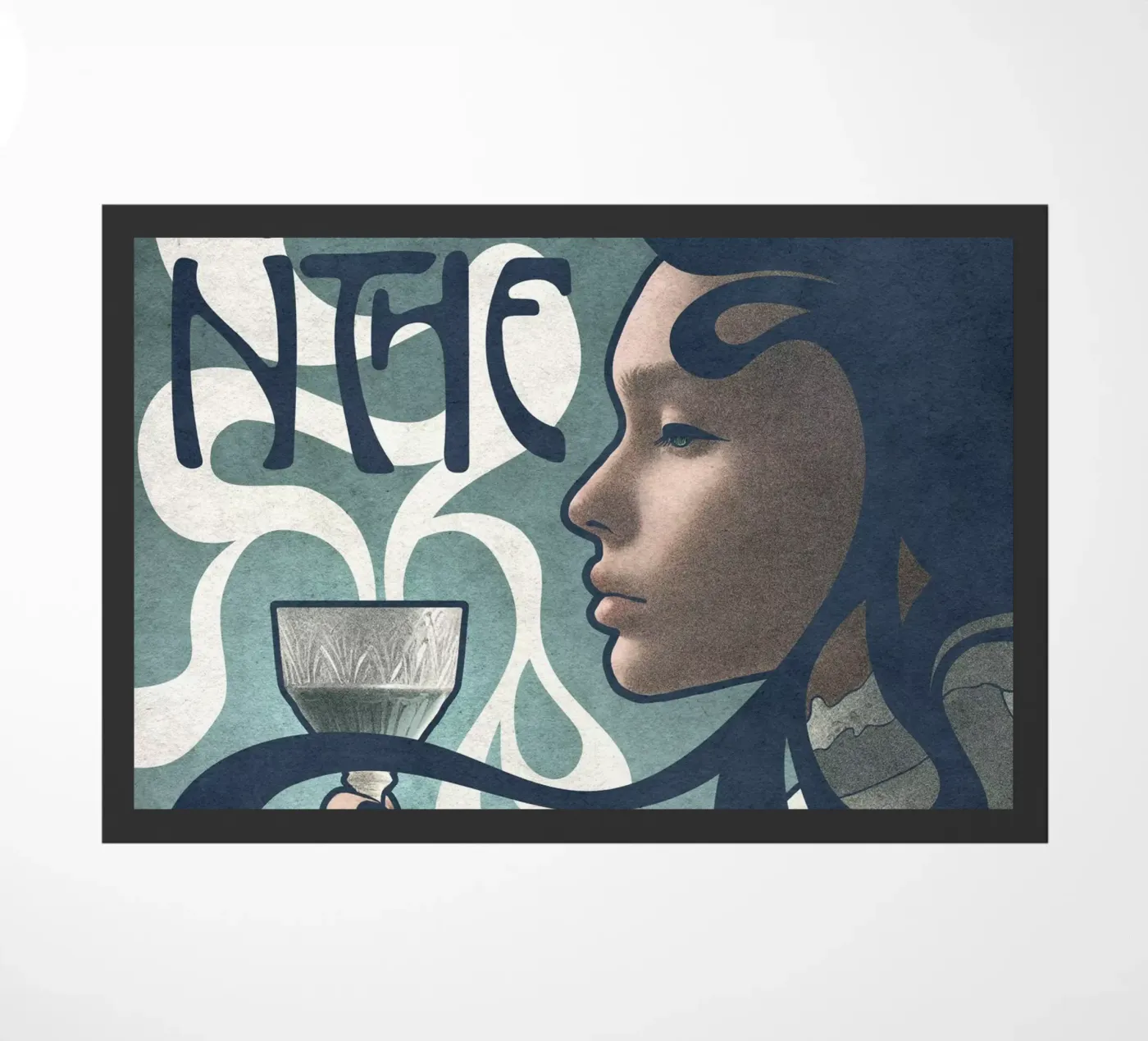 Absinthe doormat by Kuba Gornowicz