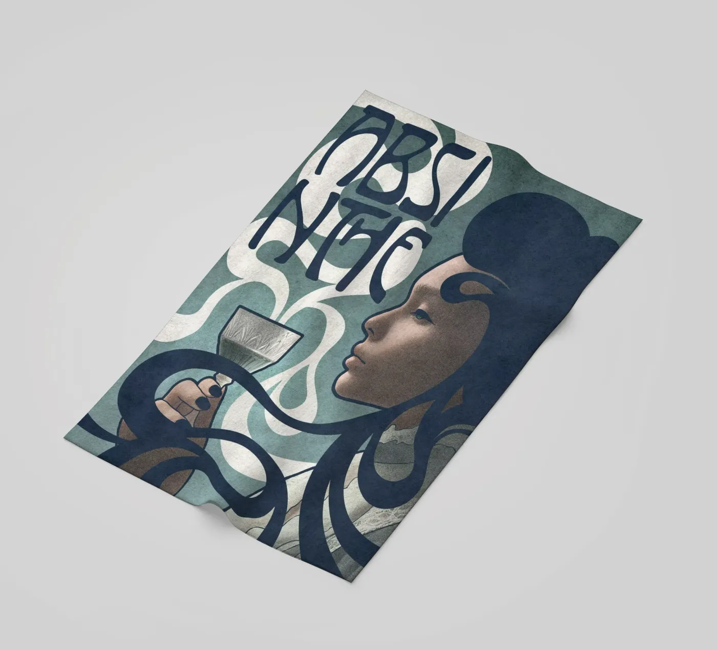 Absinthe strandhanddoek van Kuba Gornowicz