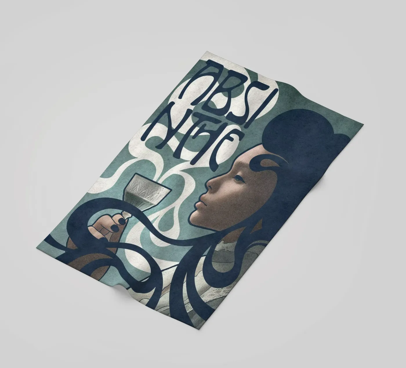 Absinthe strandhanddoek van Kuba Gornowicz