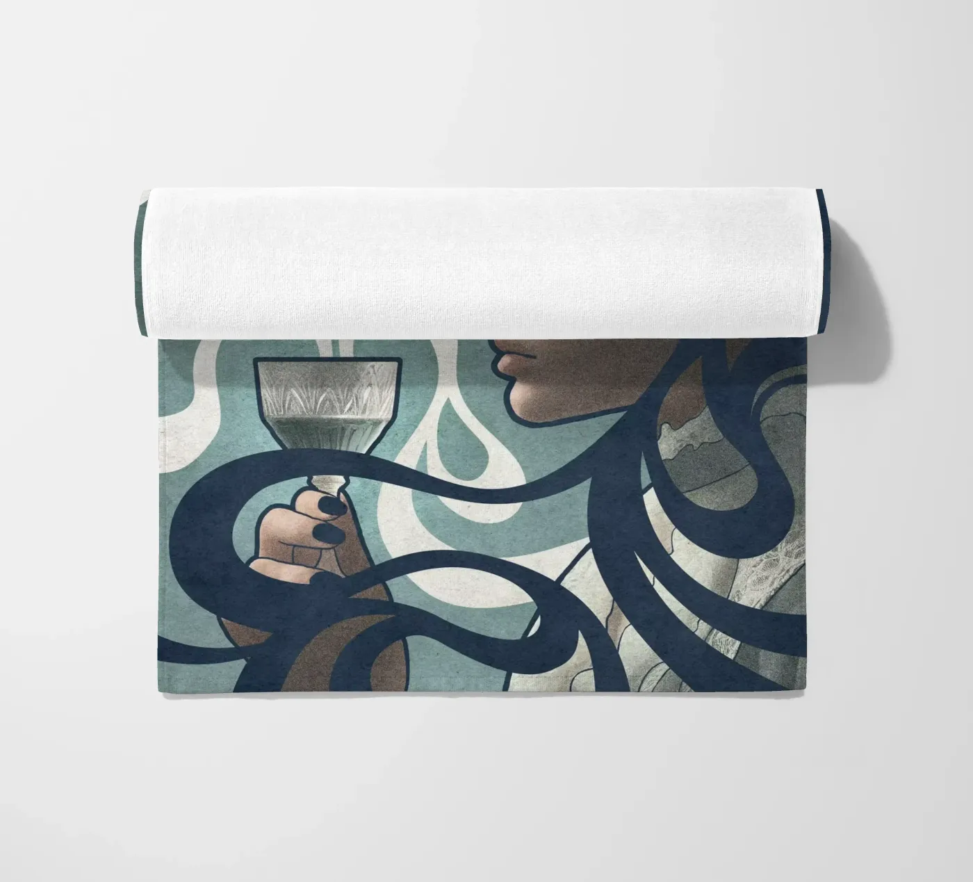 Absinthe strandhanddoek van Kuba Gornowicz