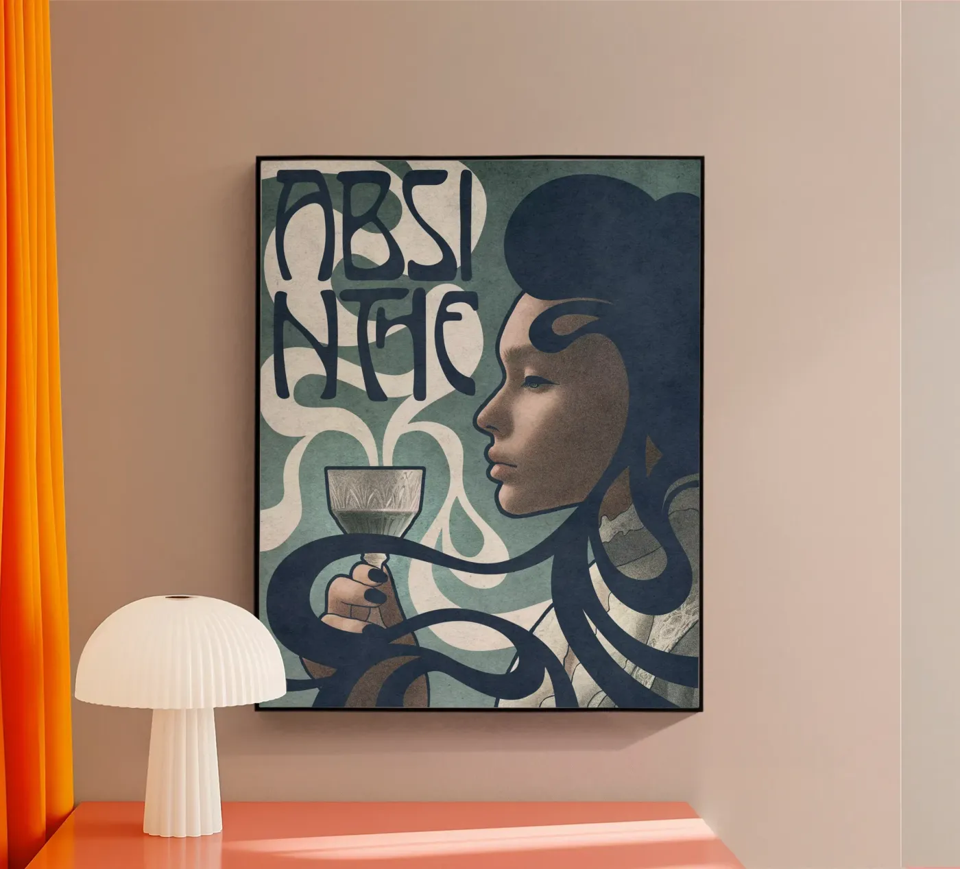 Absinthe acrylic glass by Kuba Gornowicz
