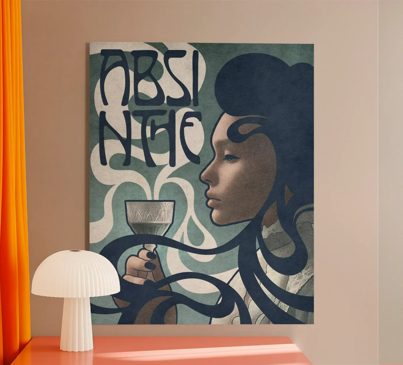 Absinthe acrylic glass by Kuba Gornowicz