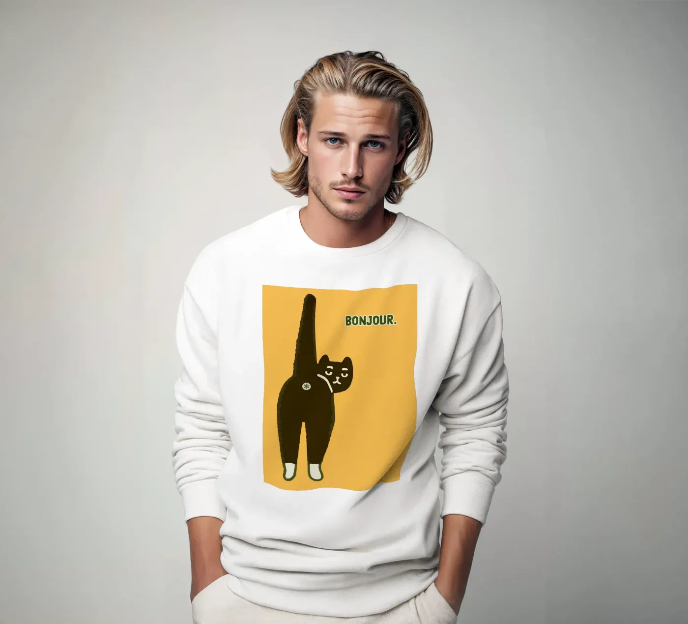 Hello sweatshirt by groogoals