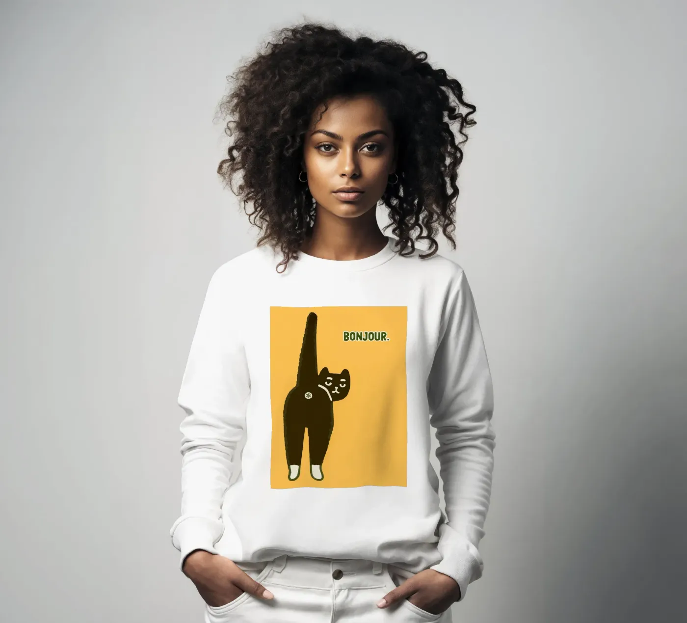 Hello sweatshirt by groogoals