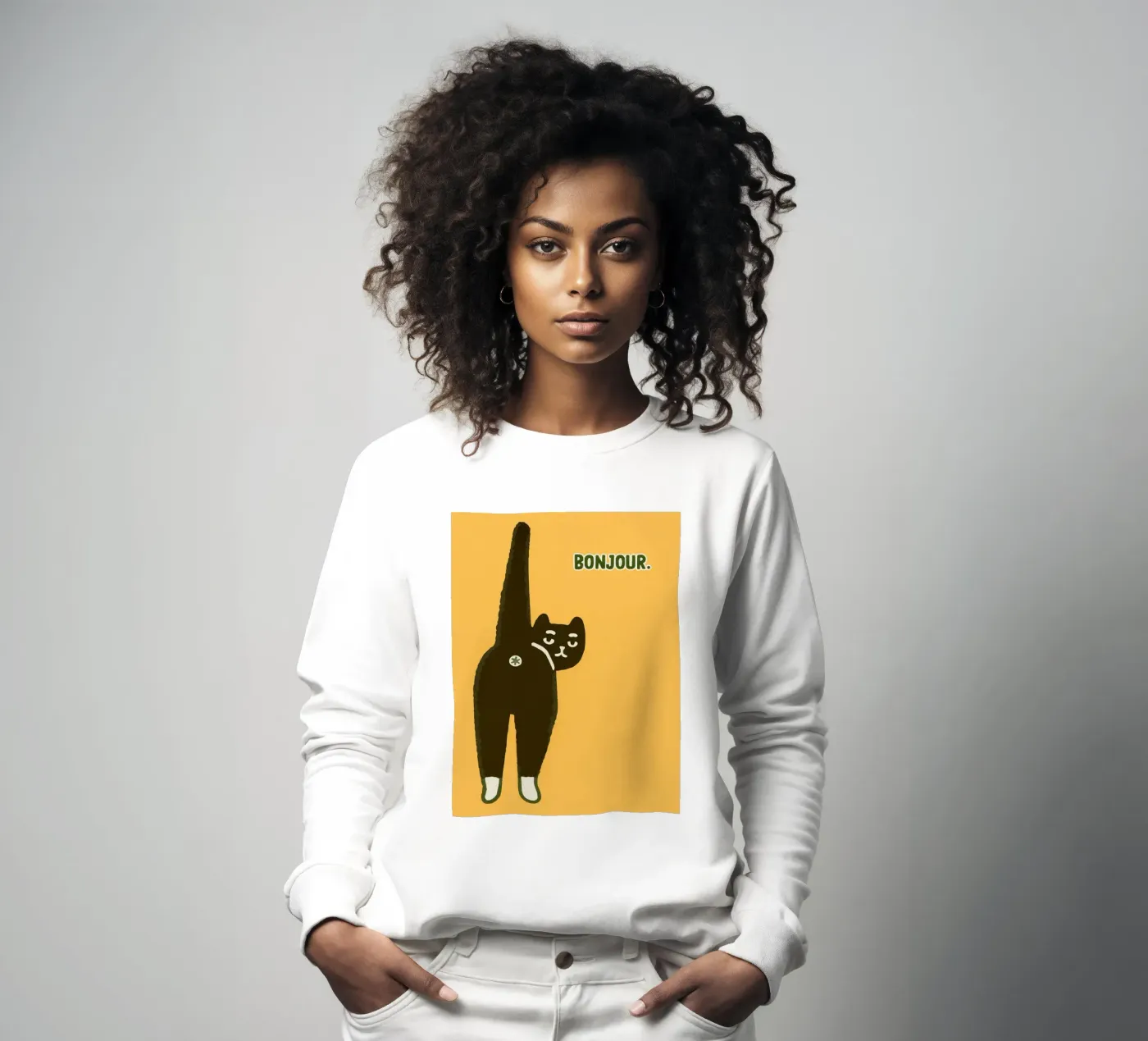 Hello sweatshirt by groogoals