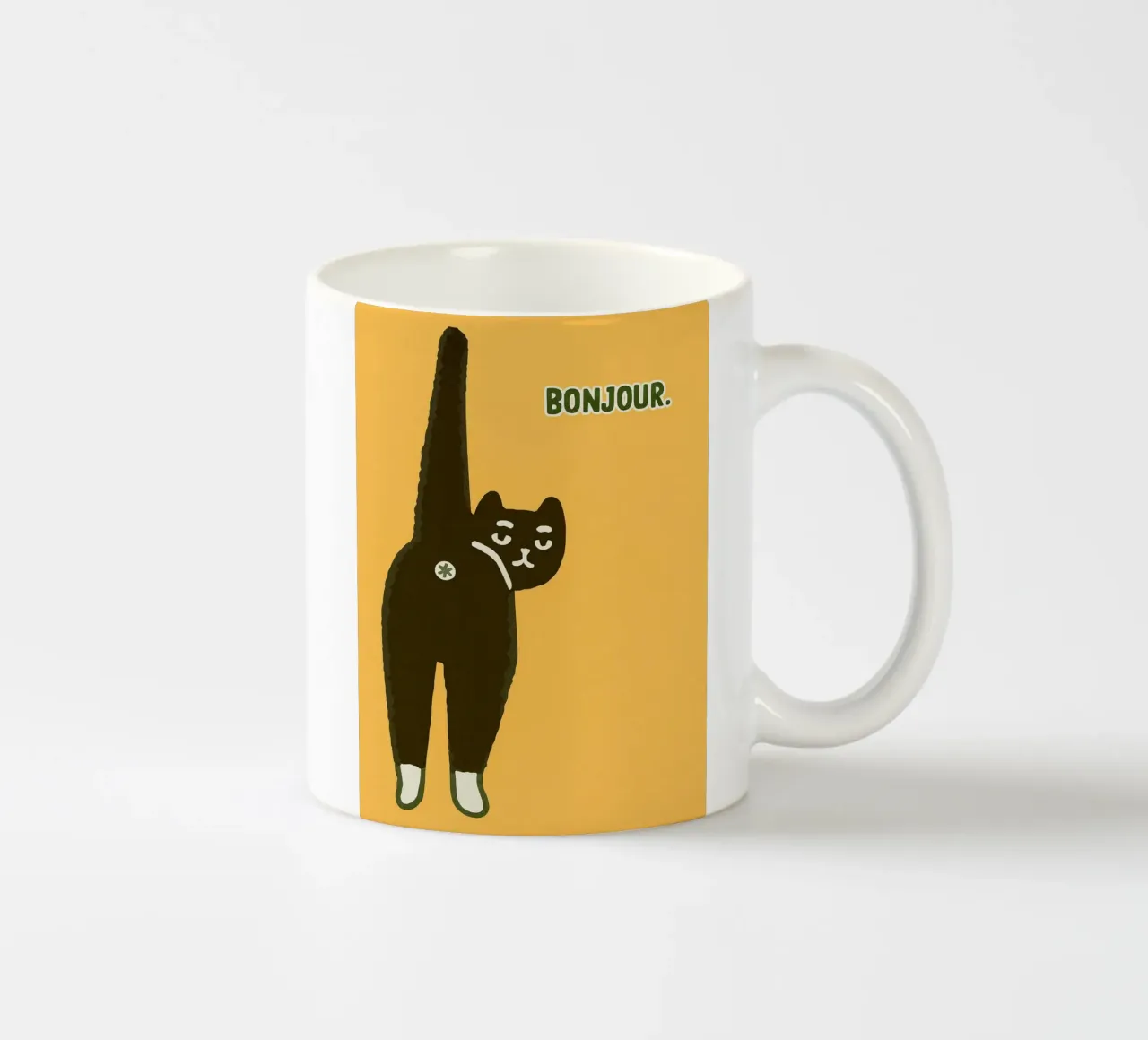 Hello ceramic mug by groogoals