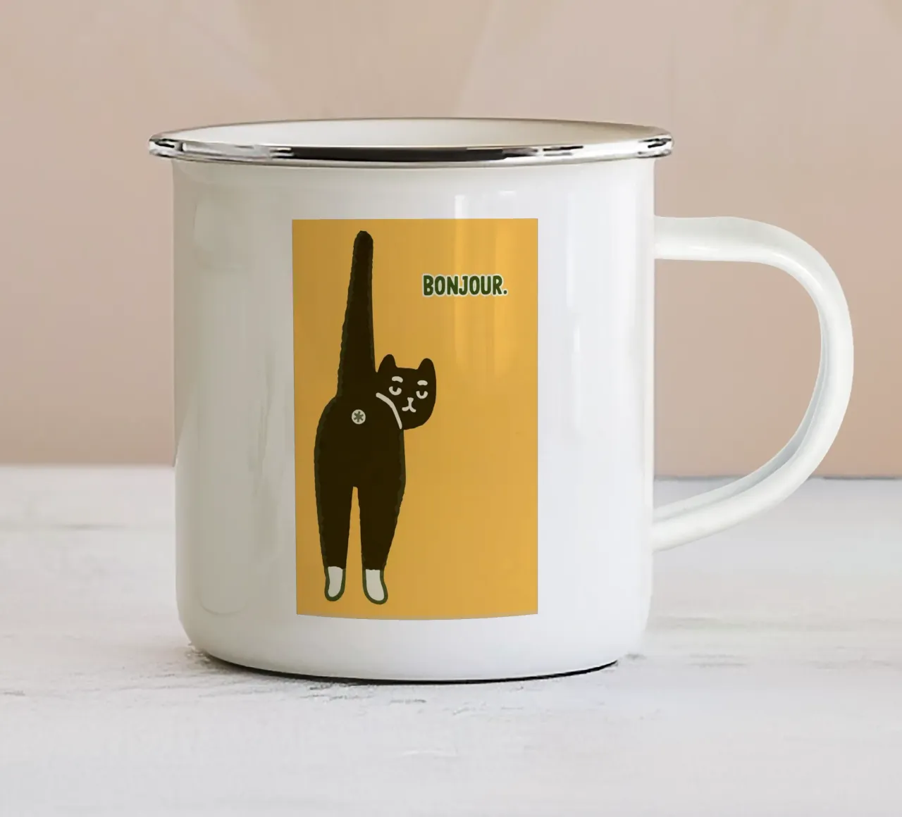 Ciao tazza in smalto da groogoals