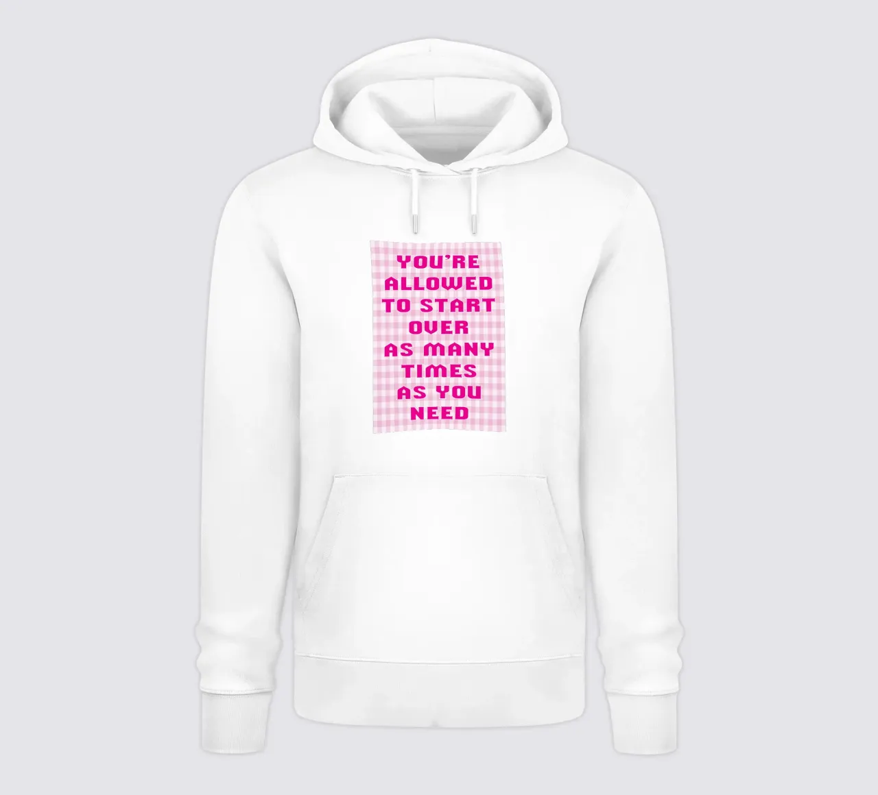 permesso di iniziare felpa con cappuccio da groogoals