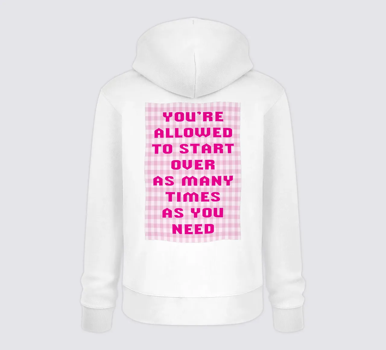 permesso di iniziare felpa con cappuccio da groogoals