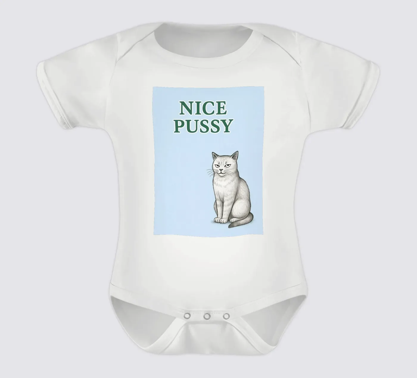 nice cat Kurzarm Babybody von groogoals