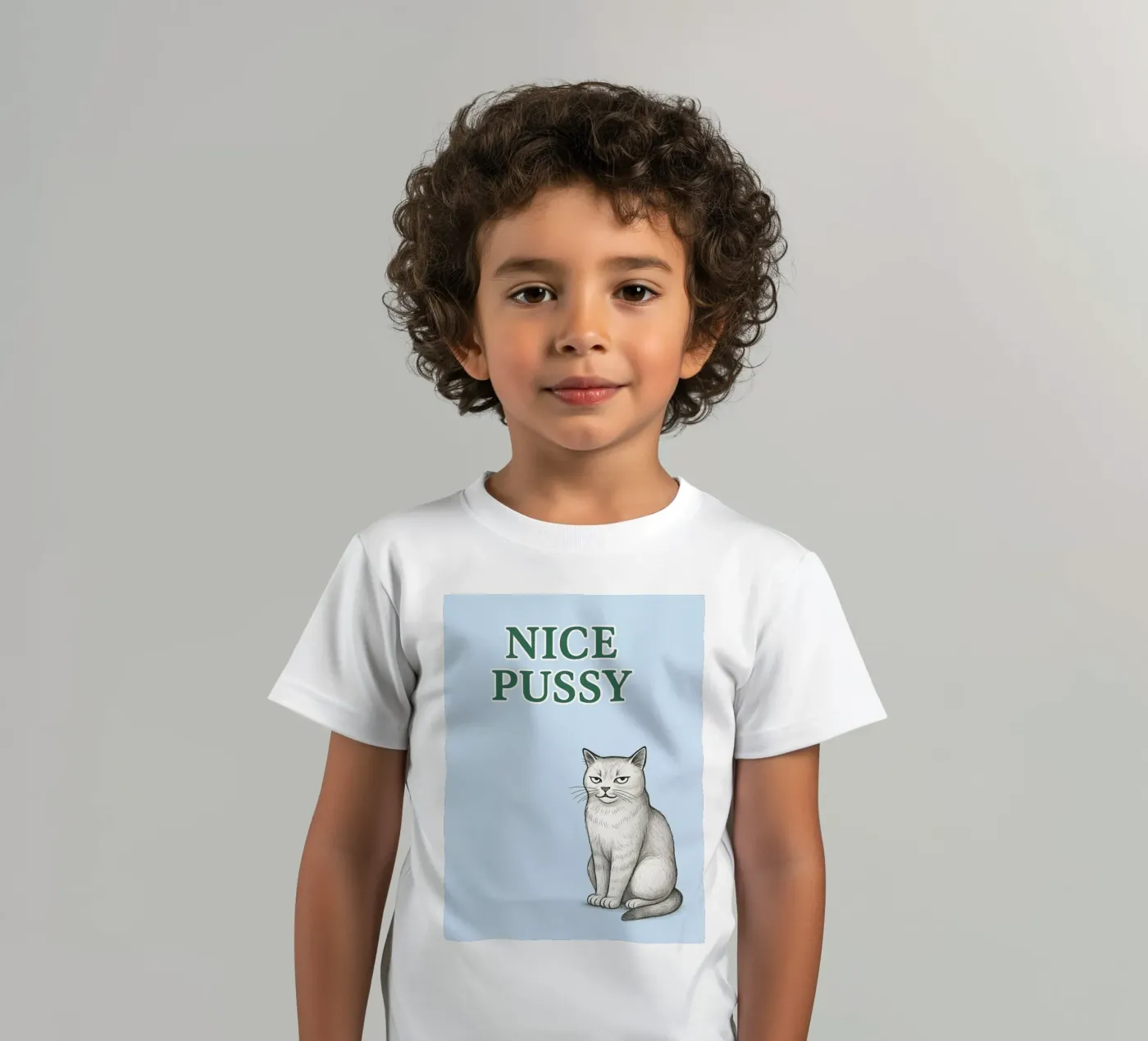 nice cat kids t-shirt by groogoals