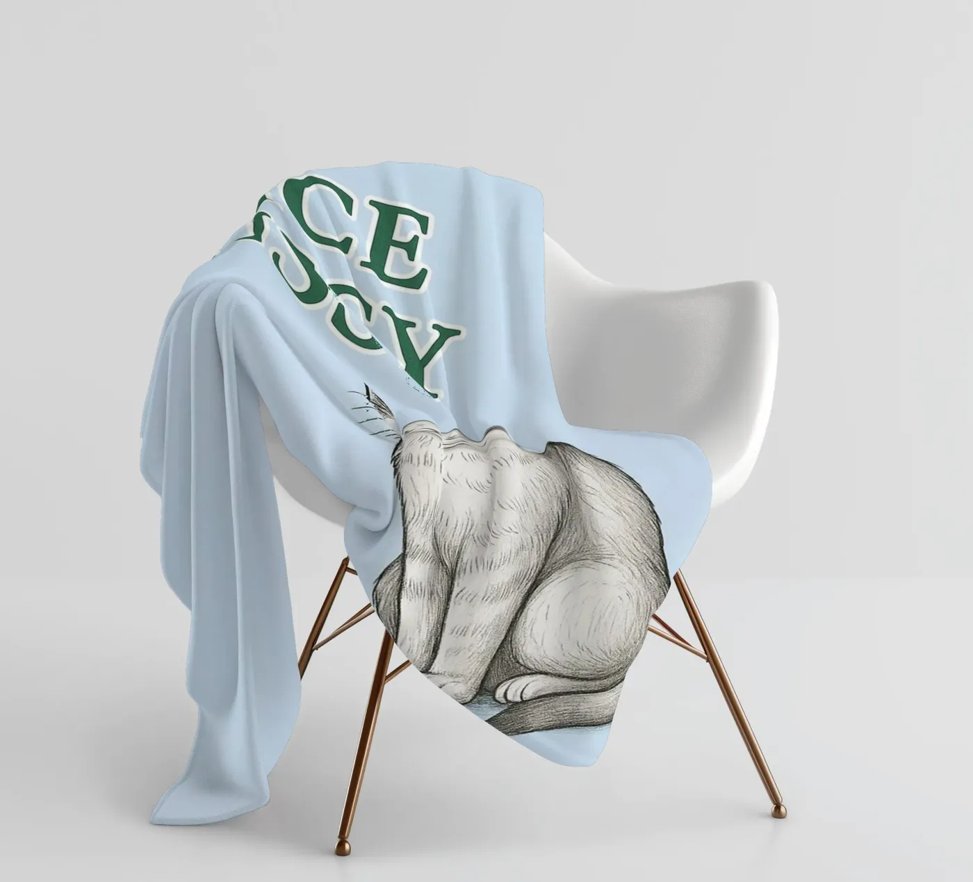 nice cat coperta in pile da groogoals