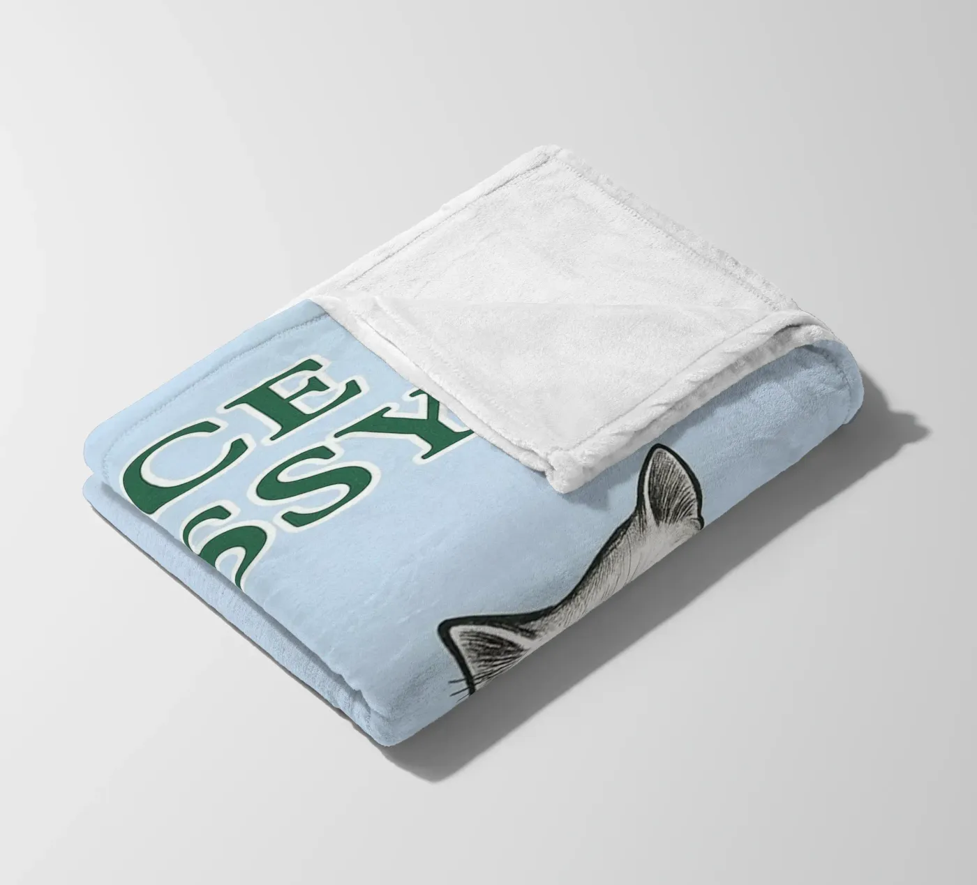 nice cat coperta in pile da groogoals