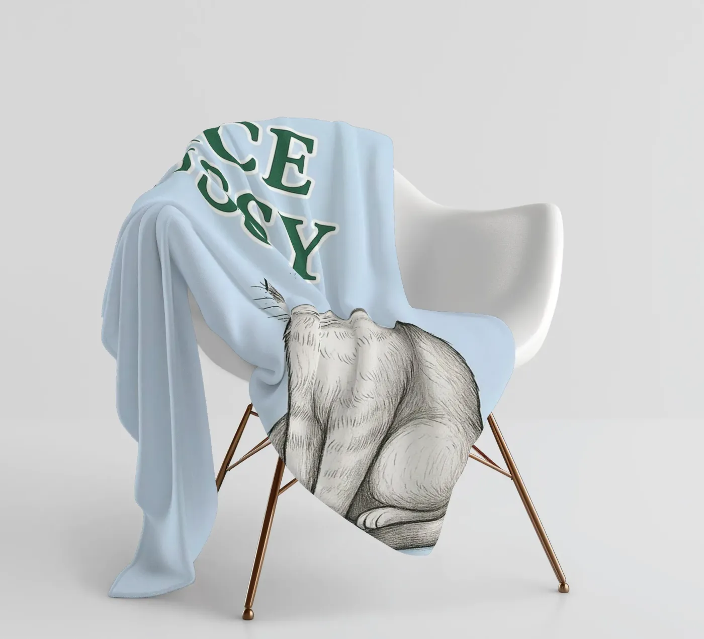 nice cat coperta in pile da groogoals