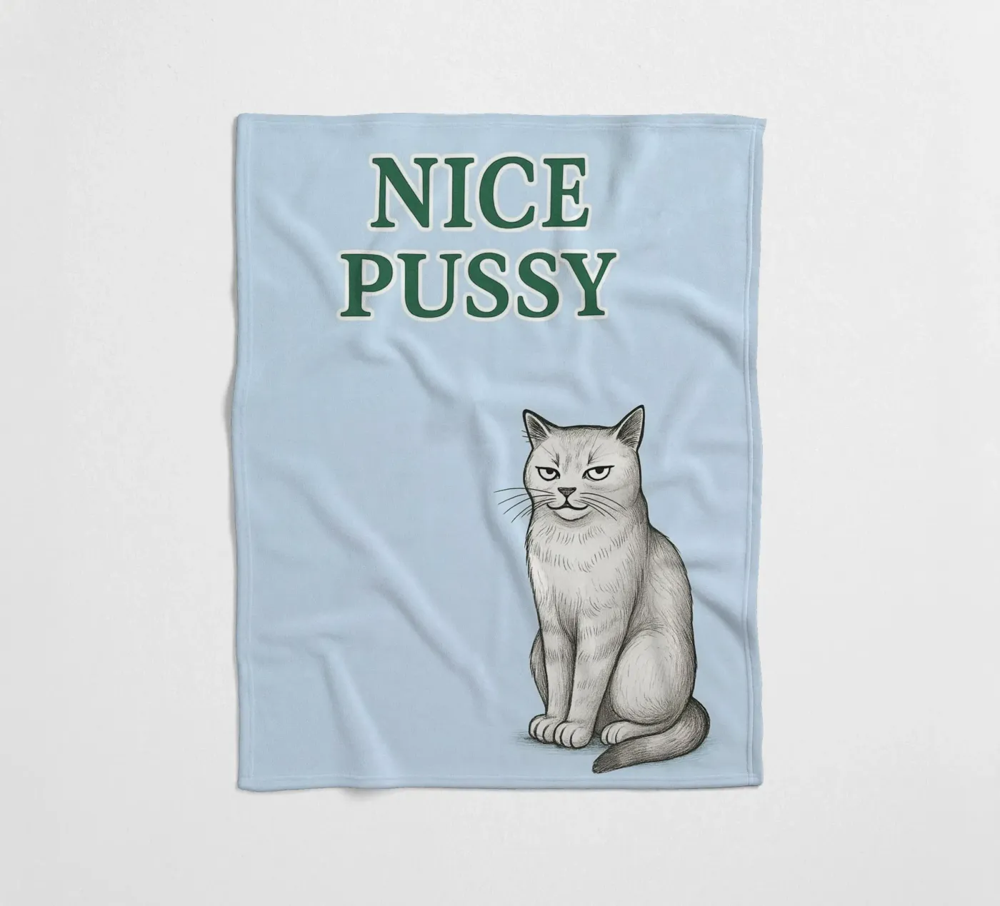 nice cat coperta in pile da groogoals