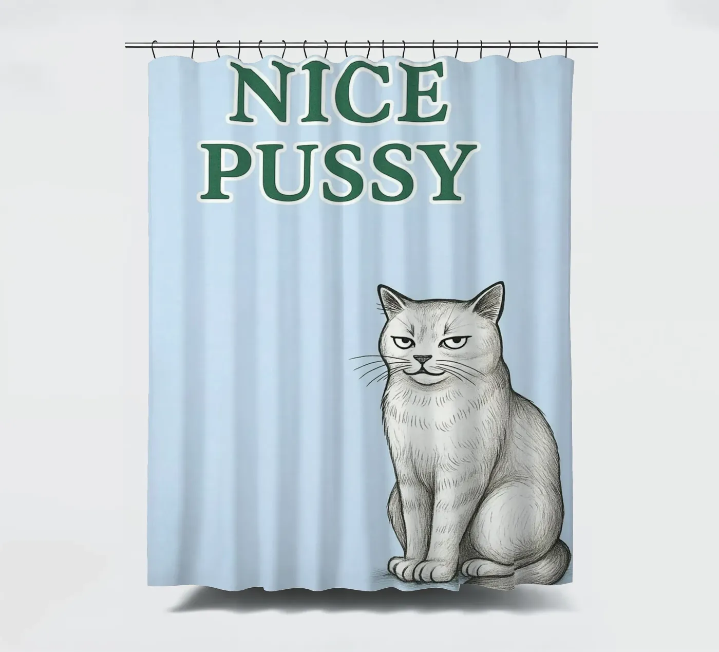 nice cat Duschvorhang von groogoals