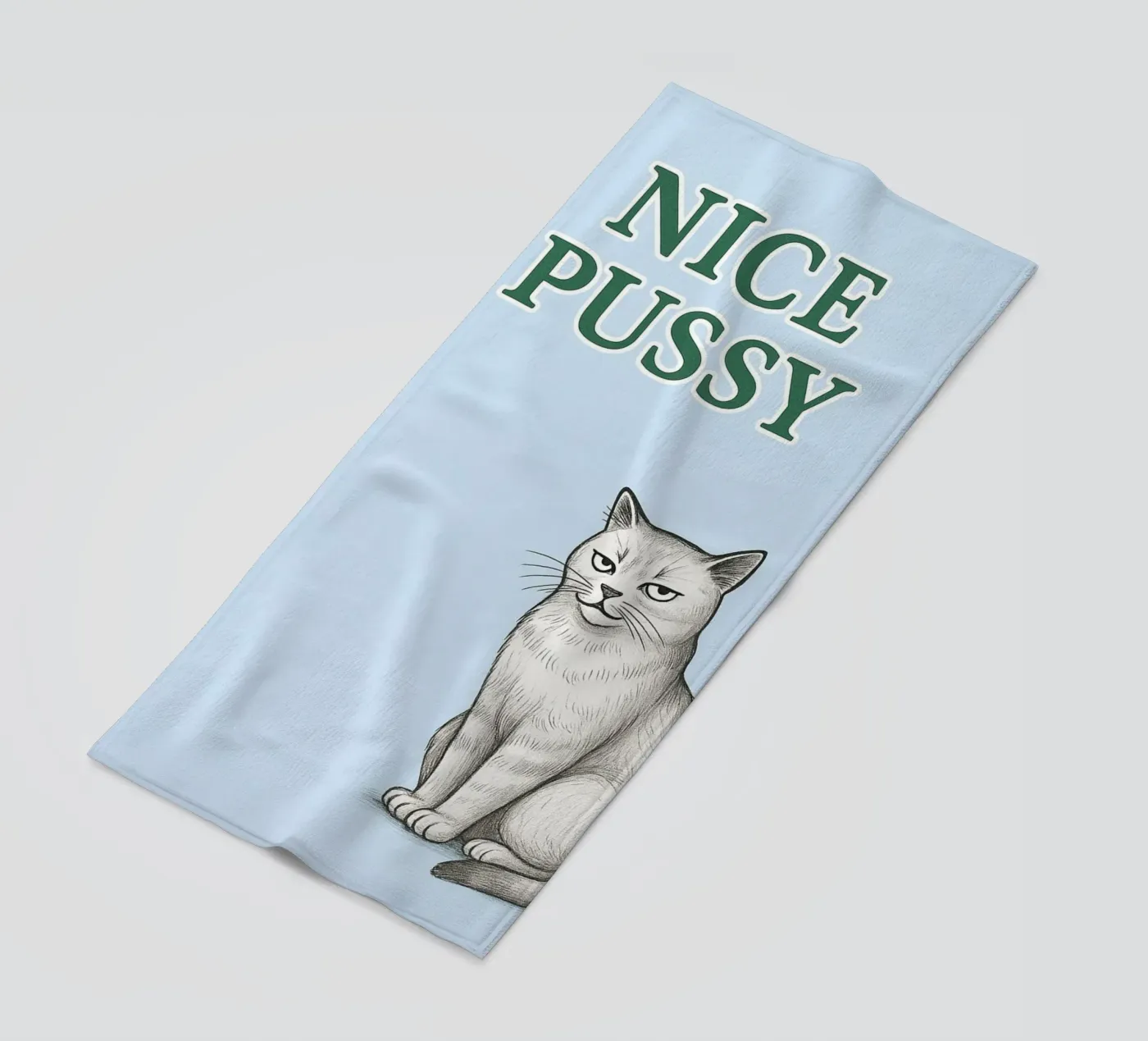 nice cat strandhanddoek van groogoals