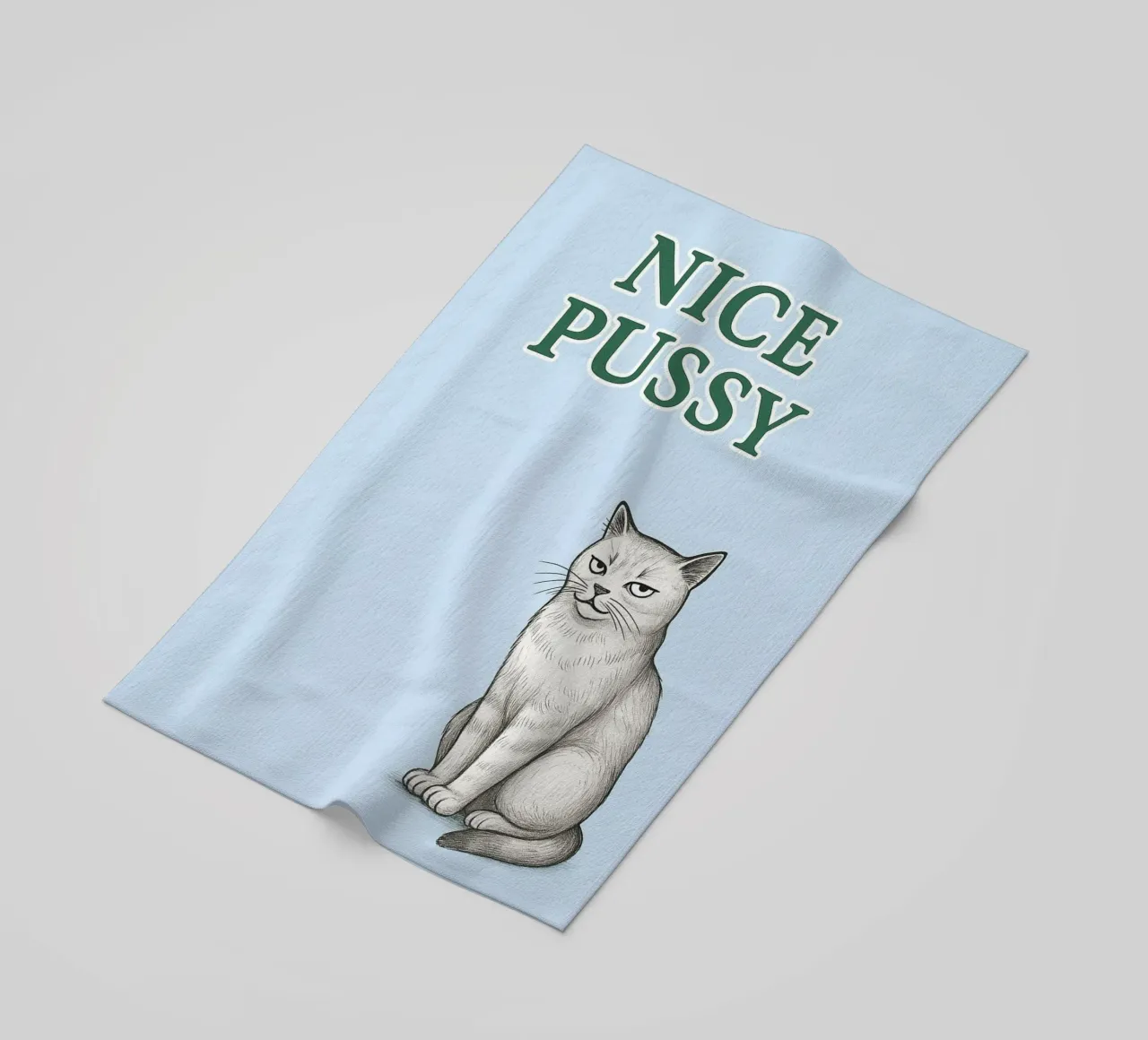 nice cat beach towel by groogoals