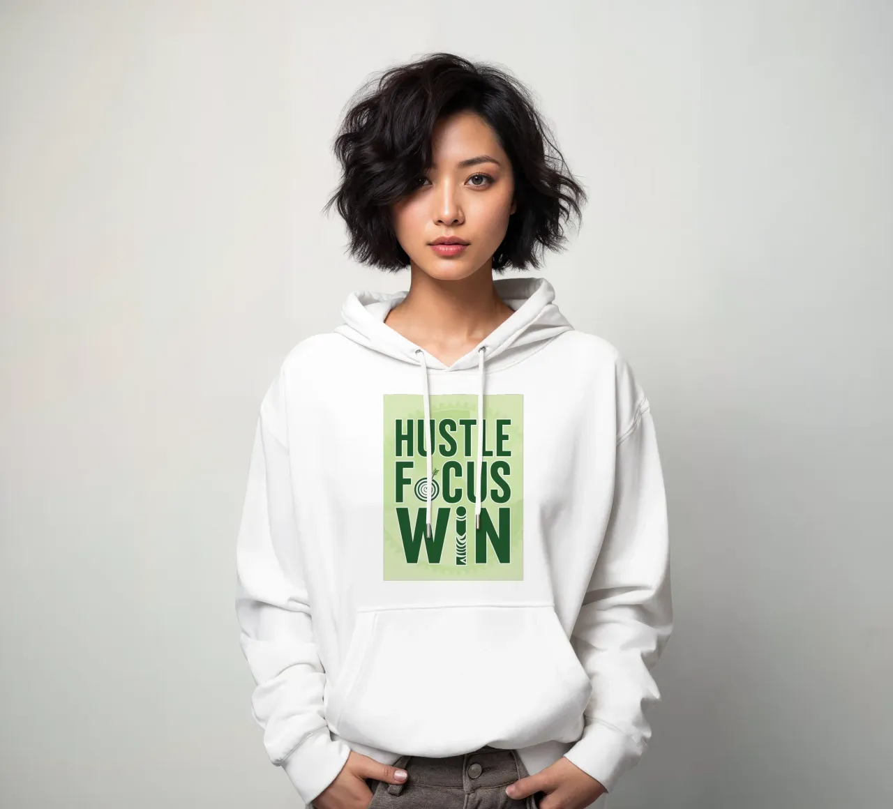 vincere con impegno felpa con cappuccio da groogoals