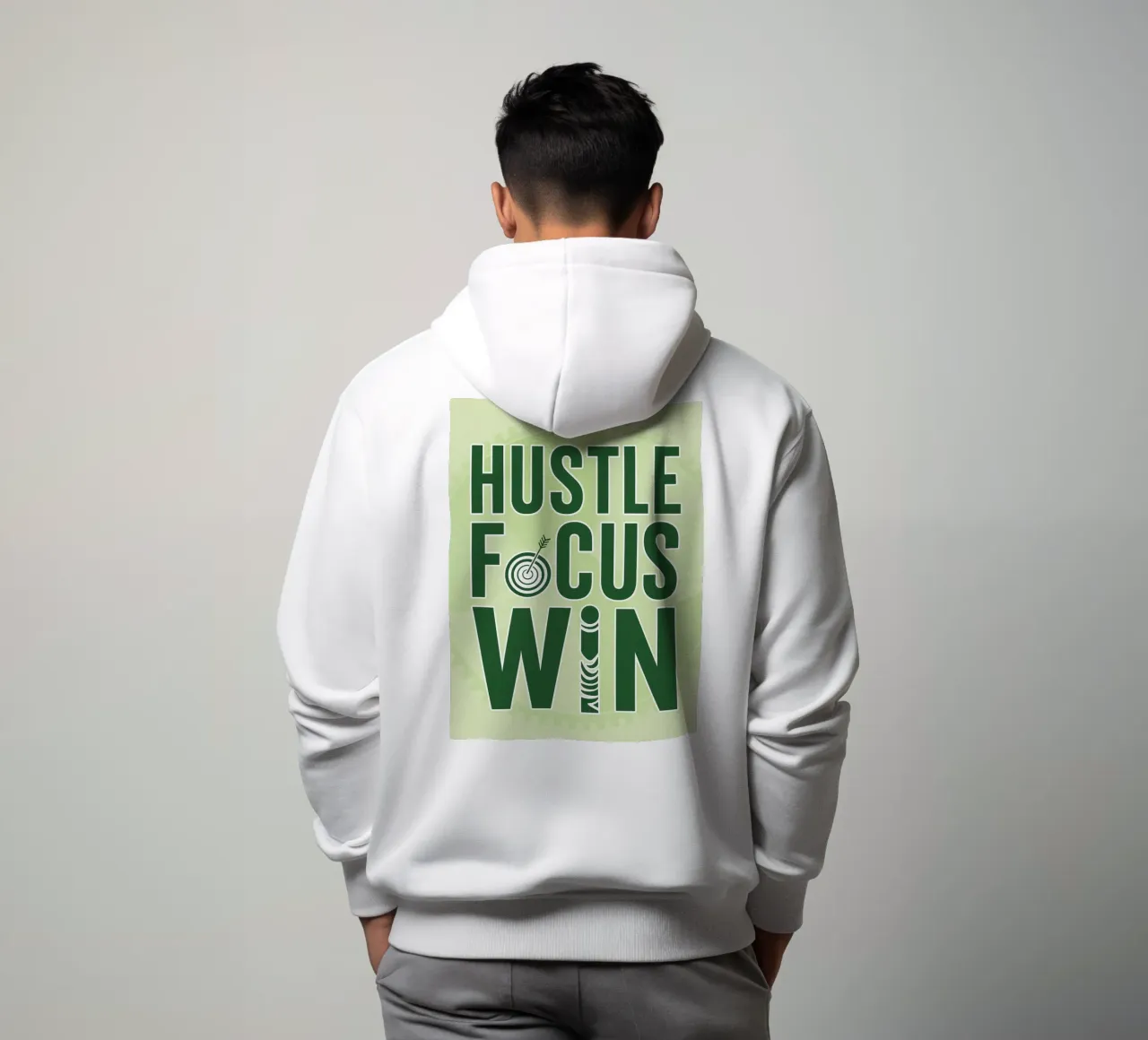 vincere con impegno felpa con cappuccio da groogoals