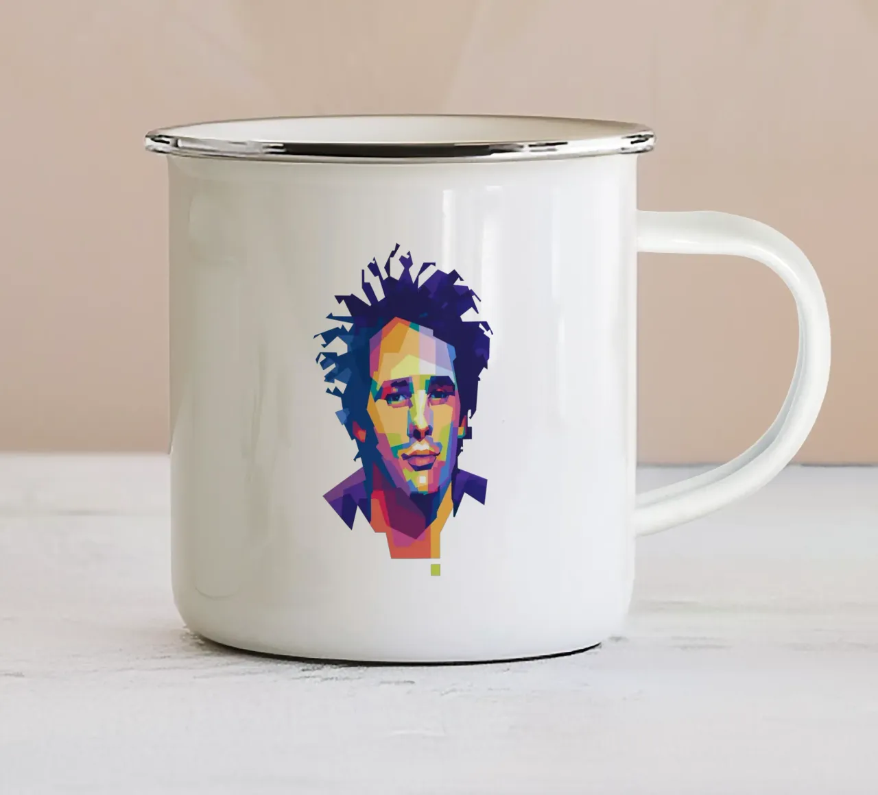 Jeff Buckley WPAP tazza in smalto da Alkahfsmart