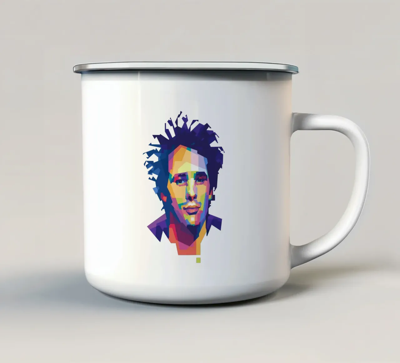 Jeff Buckley WPAP tazza in smalto da Alkahfsmart