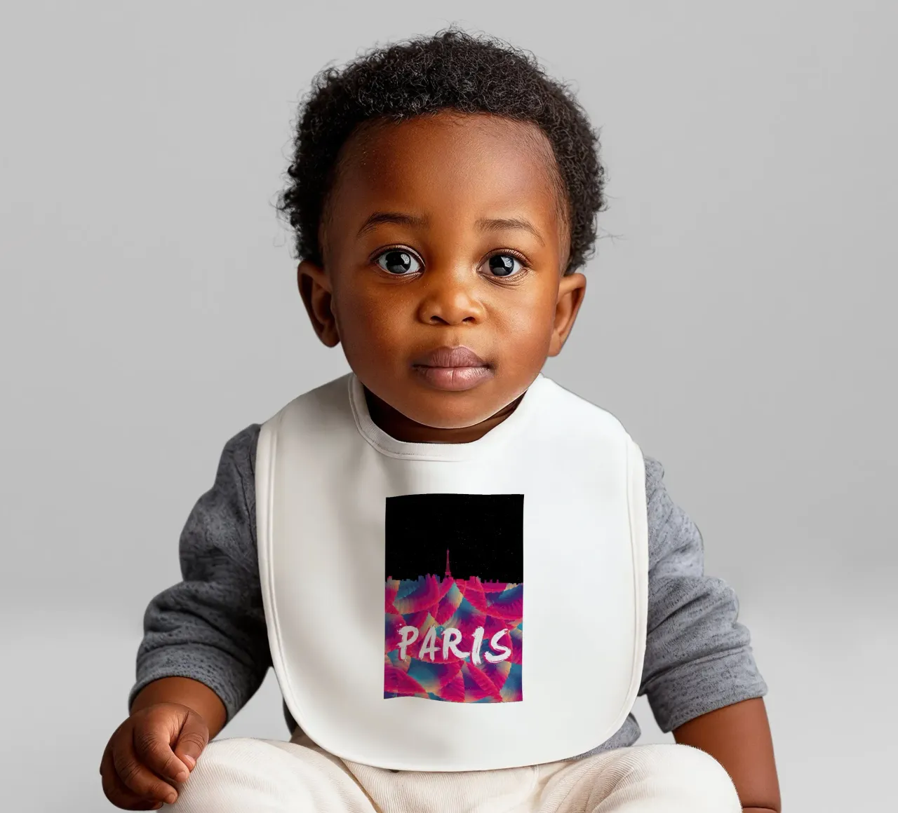 Paris baby bib by Danny Ivan