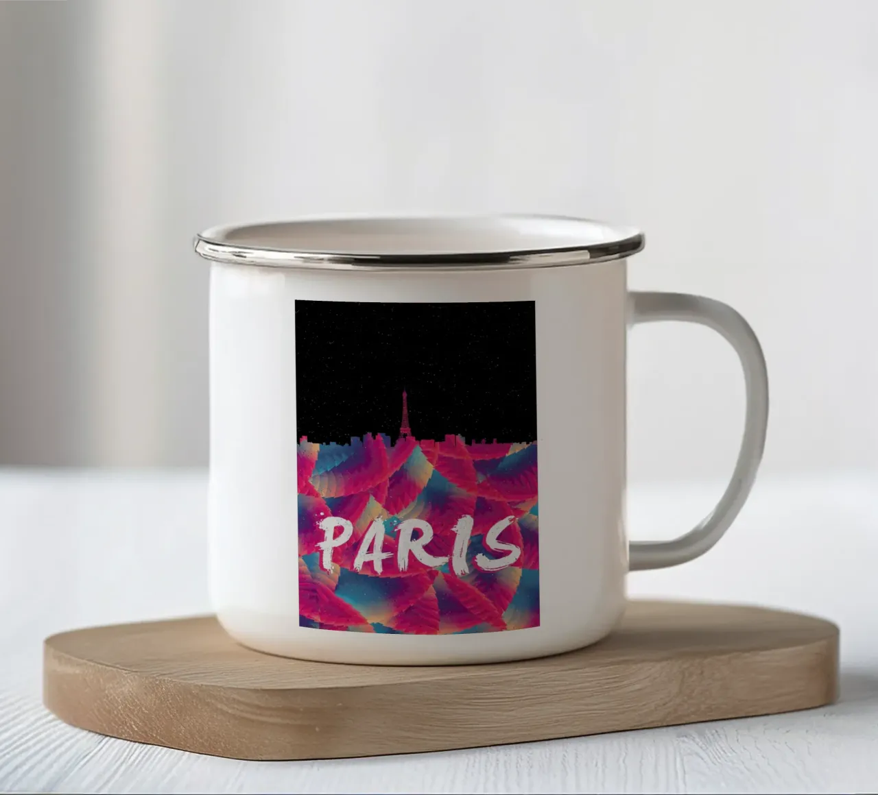 Paris tazza in smalto da Danny Ivan