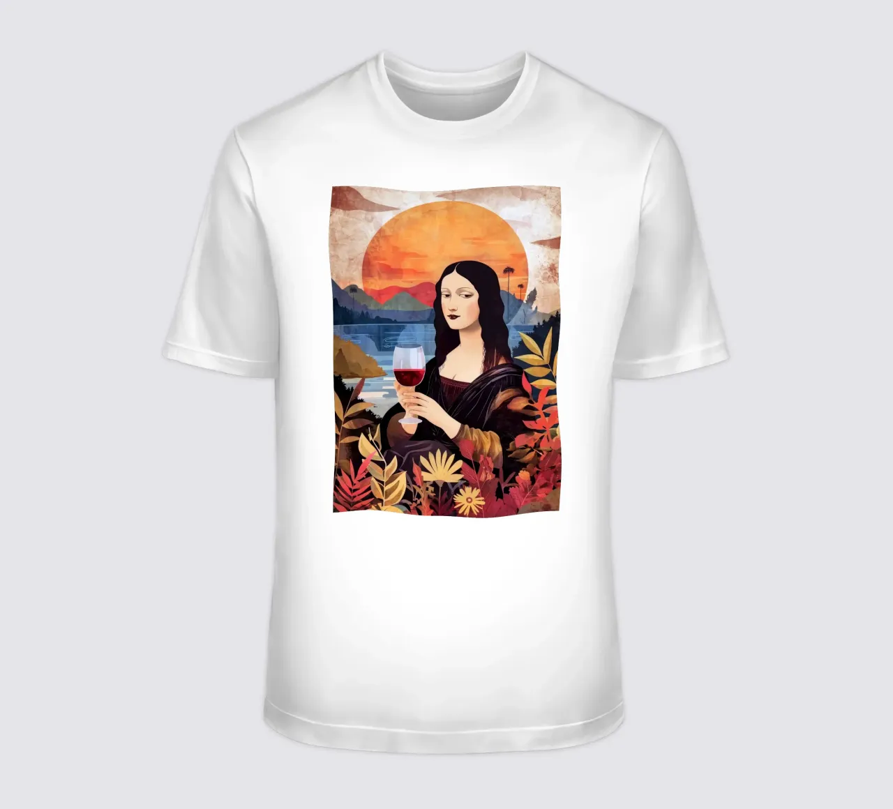 Lisa chill out acquerello pittura digitale t-shirt da Justyna Jaszke JBJart
