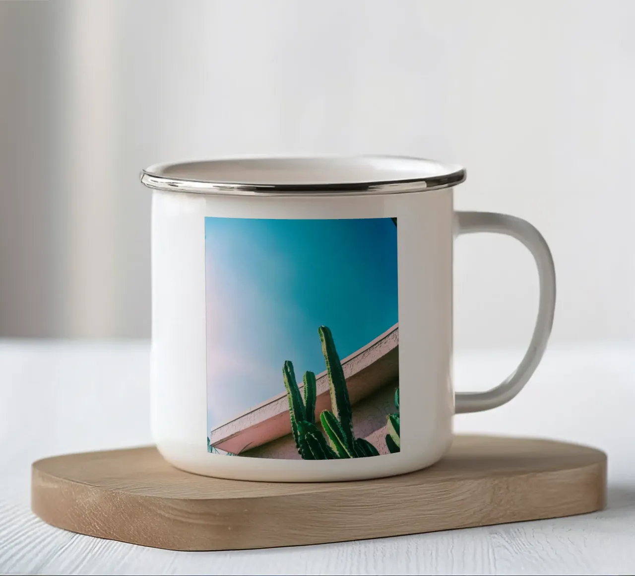1 tazza in smalto da Pink California | Affiches & Posters