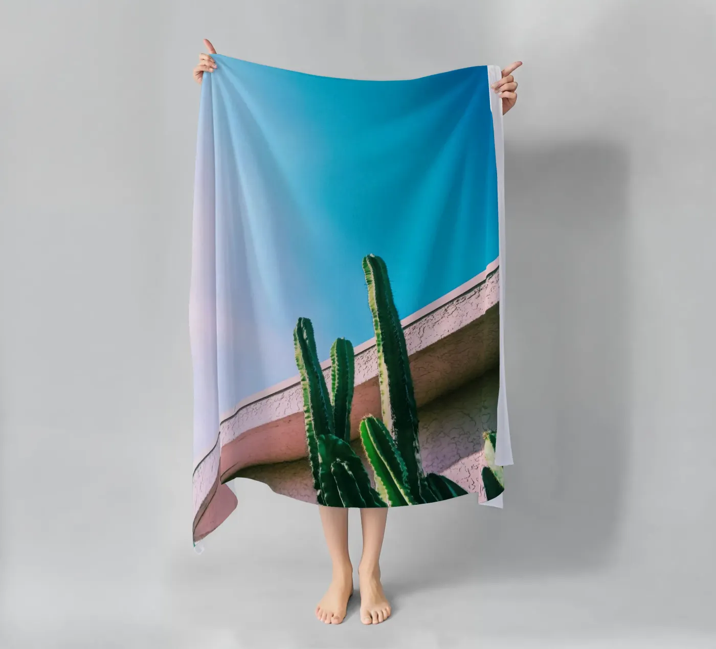 1 strandhanddoek van Pink California | Affiches & Posters