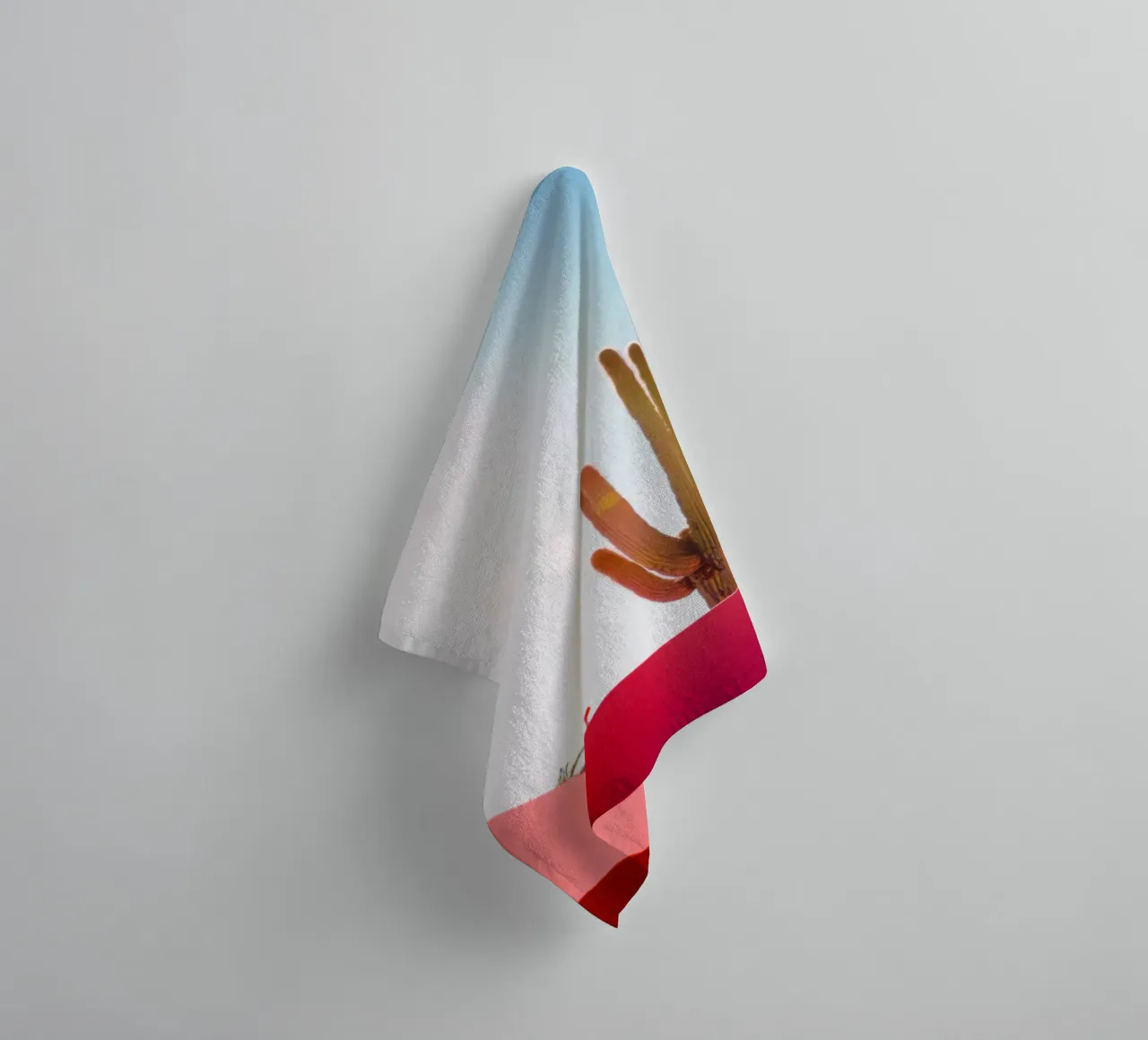 2 badhanddoek van Pink California | Affiches & Posters