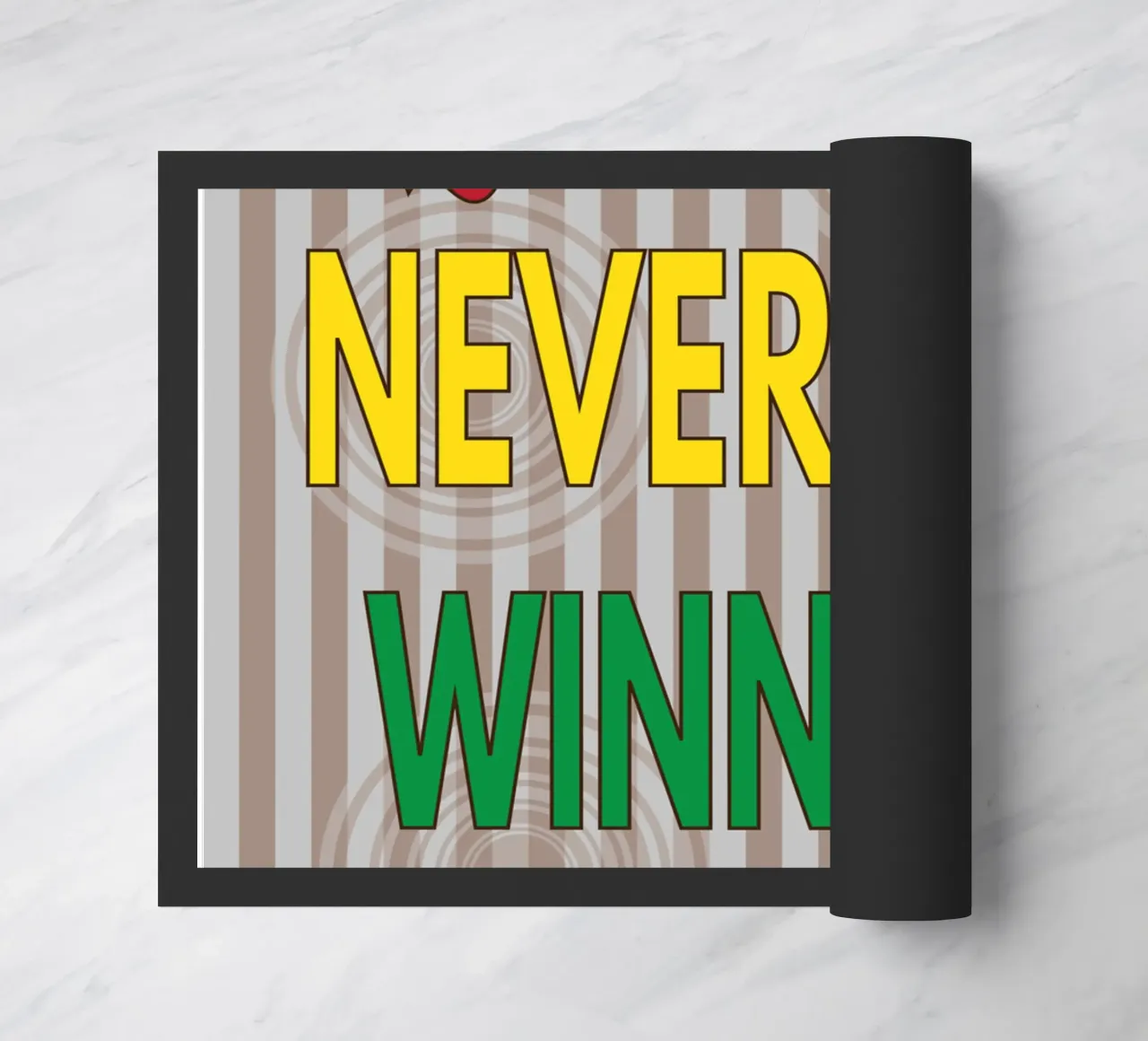 quitters never win doormat by groogoals